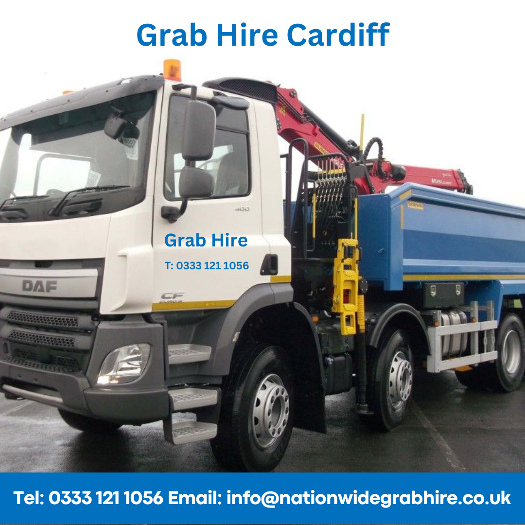 Grab Hire in Cardiff, click and book grab lorry hire anywhere in Cardiff